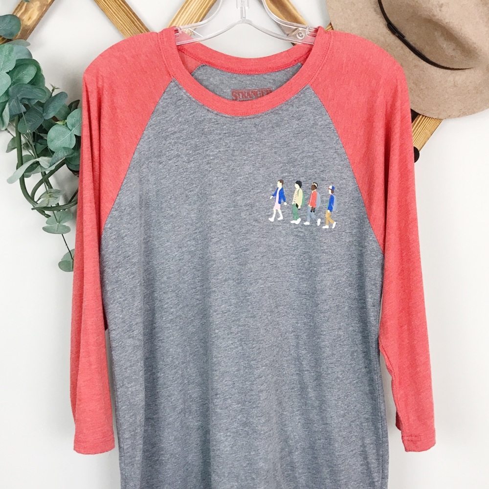 Stranger Things | Baseball Raglan Tee - Sz L